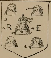 Picture 30 of 430 from The four visitations of Berkshire made and taken by Thomas Benolte, Clarnceuc, anno 1532; by William Harvey, Clarnceux, anno 1566; by Henry Chiting, Chester herald, and John Philipott, Rouge dragon, for William Camden, Clarenceux, anno 1623; and by Elias Ashmole, Windsor herald, for Sir Edward Bysshe, Clarenceux, anno 1665-66 (1907), leaf 35