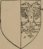 An illustration from The four visitations of Berkshire made and taken by Thomas Benolte, Clarnceuc, anno 1532; by William Harvey, Clarnceux, anno 1566; by Henry Chiting, Chester herald, and John Philipott, Rouge dragon, for William Camden, Clarenceux, anno 1623; and by Elias Ashmole, Windsor herald, for Sir Edward Bysshe, Clarenceux, anno 1665-66 (1907)