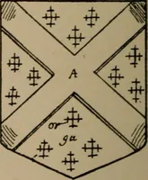 An illustration from The four visitations of Berkshire made and taken by Thomas Benolte, Clarnceuc, anno 1532; by William Harvey, Clarnceux, anno 1566; by Henry Chiting, Chester herald, and John Philipott, Rouge dragon, for William Camden, Clarenceux, anno 1623; and by Elias Ashmole, Windsor herald, for Sir Edward Bysshe, Clarenceux, anno 1665-66 (1907)
