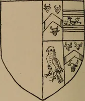 An illustration from The four visitations of Berkshire made and taken by Thomas Benolte, Clarnceuc, anno 1532; by William Harvey, Clarnceux, anno 1566; by Henry Chiting, Chester herald, and John Philipott, Rouge dragon, for William Camden, Clarenceux, anno 1623; and by Elias Ashmole, Windsor herald, for Sir Edward Bysshe, Clarenceux, anno 1665-66 (1907)