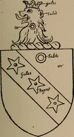 An illustration from The four visitations of Berkshire made and taken by Thomas Benolte, Clarnceuc, anno 1532; by William Harvey, Clarnceux, anno 1566; by Henry Chiting, Chester herald, and John Philipott, Rouge dragon, for William Camden, Clarenceux, anno 1623; and by Elias Ashmole, Windsor herald, for Sir Edward Bysshe, Clarenceux, anno 1665-66 (1907)