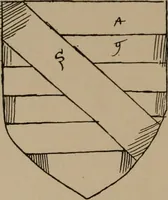An illustration from The four visitations of Berkshire made and taken by Thomas Benolte, Clarnceuc, anno 1532; by William Harvey, Clarnceux, anno 1566; by Henry Chiting, Chester herald, and John Philipott, Rouge dragon, for William Camden, Clarenceux, anno 1623; and by Elias Ashmole, Windsor herald, for Sir Edward Bysshe, Clarenceux, anno 1665-66 (1907)
