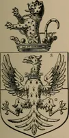 An illustration from The four visitations of Berkshire made and taken by Thomas Benolte, Clarnceuc, anno 1532; by William Harvey, Clarnceux, anno 1566; by Henry Chiting, Chester herald, and John Philipott, Rouge dragon, for William Camden, Clarenceux, anno 1623; and by Elias Ashmole, Windsor herald, for Sir Edward Bysshe, Clarenceux, anno 1665-66 (1907)