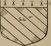 An illustration from The four visitations of Berkshire made and taken by Thomas Benolte, Clarnceuc, anno 1532; by William Harvey, Clarnceux, anno 1566; by Henry Chiting, Chester herald, and John Philipott, Rouge dragon, for William Camden, Clarenceux, anno 1623; and by Elias Ashmole, Windsor herald, for Sir Edward Bysshe, Clarenceux, anno 1665-66 (1907)
