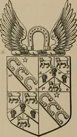 An illustration from The four visitations of Berkshire made and taken by Thomas Benolte, Clarnceuc, anno 1532; by William Harvey, Clarnceux, anno 1566; by Henry Chiting, Chester herald, and John Philipott, Rouge dragon, for William Camden, Clarenceux, anno 1623; and by Elias Ashmole, Windsor herald, for Sir Edward Bysshe, Clarenceux, anno 1665-66 (1907)