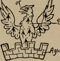 An illustration from The four visitations of Berkshire made and taken by Thomas Benolte, Clarnceuc, anno 1532; by William Harvey, Clarnceux, anno 1566; by Henry Chiting, Chester herald, and John Philipott, Rouge dragon, for William Camden, Clarenceux, anno 1623; and by Elias Ashmole, Windsor herald, for Sir Edward Bysshe, Clarenceux, anno 1665-66 (1907)