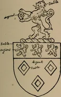An illustration from The four visitations of Berkshire made and taken by Thomas Benolte, Clarnceuc, anno 1532; by William Harvey, Clarnceux, anno 1566; by Henry Chiting, Chester herald, and John Philipott, Rouge dragon, for William Camden, Clarenceux, anno 1623; and by Elias Ashmole, Windsor herald, for Sir Edward Bysshe, Clarenceux, anno 1665-66 (1907)