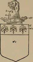 An illustration from The four visitations of Berkshire made and taken by Thomas Benolte, Clarnceuc, anno 1532; by William Harvey, Clarnceux, anno 1566; by Henry Chiting, Chester herald, and John Philipott, Rouge dragon, for William Camden, Clarenceux, anno 1623; and by Elias Ashmole, Windsor herald, for Sir Edward Bysshe, Clarenceux, anno 1665-66 (1907)