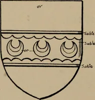 An illustration from The four visitations of Berkshire made and taken by Thomas Benolte, Clarnceuc, anno 1532; by William Harvey, Clarnceux, anno 1566; by Henry Chiting, Chester herald, and John Philipott, Rouge dragon, for William Camden, Clarenceux, anno 1623; and by Elias Ashmole, Windsor herald, for Sir Edward Bysshe, Clarenceux, anno 1665-66 (1907)