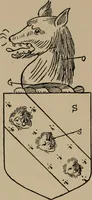 An illustration from The four visitations of Berkshire made and taken by Thomas Benolte, Clarnceuc, anno 1532; by William Harvey, Clarnceux, anno 1566; by Henry Chiting, Chester herald, and John Philipott, Rouge dragon, for William Camden, Clarenceux, anno 1623; and by Elias Ashmole, Windsor herald, for Sir Edward Bysshe, Clarenceux, anno 1665-66 (1907)