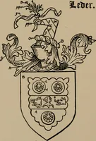 An illustration from The four visitations of Berkshire made and taken by Thomas Benolte, Clarnceuc, anno 1532; by William Harvey, Clarnceux, anno 1566; by Henry Chiting, Chester herald, and John Philipott, Rouge dragon, for William Camden, Clarenceux, anno 1623; and by Elias Ashmole, Windsor herald, for Sir Edward Bysshe, Clarenceux, anno 1665-66 (1907)