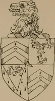 An illustration from The four visitations of Berkshire made and taken by Thomas Benolte, Clarnceuc, anno 1532; by William Harvey, Clarnceux, anno 1566; by Henry Chiting, Chester herald, and John Philipott, Rouge dragon, for William Camden, Clarenceux, anno 1623; and by Elias Ashmole, Windsor herald, for Sir Edward Bysshe, Clarenceux, anno 1665-66 (1907)