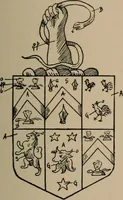 An illustration from The four visitations of Berkshire made and taken by Thomas Benolte, Clarnceuc, anno 1532; by William Harvey, Clarnceux, anno 1566; by Henry Chiting, Chester herald, and John Philipott, Rouge dragon, for William Camden, Clarenceux, anno 1623; and by Elias Ashmole, Windsor herald, for Sir Edward Bysshe, Clarenceux, anno 1665-66 (1907)