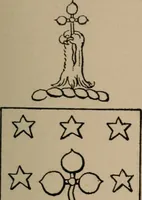 An illustration from The four visitations of Berkshire made and taken by Thomas Benolte, Clarnceuc, anno 1532; by William Harvey, Clarnceux, anno 1566; by Henry Chiting, Chester herald, and John Philipott, Rouge dragon, for William Camden, Clarenceux, anno 1623; and by Elias Ashmole, Windsor herald, for Sir Edward Bysshe, Clarenceux, anno 1665-66 (1907)