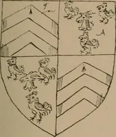 An illustration from The four visitations of Berkshire made and taken by Thomas Benolte, Clarnceuc, anno 1532; by William Harvey, Clarnceux, anno 1566; by Henry Chiting, Chester herald, and John Philipott, Rouge dragon, for William Camden, Clarenceux, anno 1623; and by Elias Ashmole, Windsor herald, for Sir Edward Bysshe, Clarenceux, anno 1665-66 (1907)