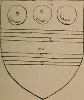 An illustration from The four visitations of Berkshire made and taken by Thomas Benolte, Clarnceuc, anno 1532; by William Harvey, Clarnceux, anno 1566; by Henry Chiting, Chester herald, and John Philipott, Rouge dragon, for William Camden, Clarenceux, anno 1623; and by Elias Ashmole, Windsor herald, for Sir Edward Bysshe, Clarenceux, anno 1665-66 (1907)