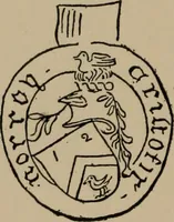An illustration from The four visitations of Berkshire made and taken by Thomas Benolte, Clarnceuc, anno 1532; by William Harvey, Clarnceux, anno 1566; by Henry Chiting, Chester herald, and John Philipott, Rouge dragon, for William Camden, Clarenceux, anno 1623; and by Elias Ashmole, Windsor herald, for Sir Edward Bysshe, Clarenceux, anno 1665-66 (1907)