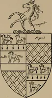 An illustration from The four visitations of Berkshire made and taken by Thomas Benolte, Clarnceuc, anno 1532; by William Harvey, Clarnceux, anno 1566; by Henry Chiting, Chester herald, and John Philipott, Rouge dragon, for William Camden, Clarenceux, anno 1623; and by Elias Ashmole, Windsor herald, for Sir Edward Bysshe, Clarenceux, anno 1665-66 (1907)