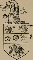 An illustration from The four visitations of Berkshire made and taken by Thomas Benolte, Clarnceuc, anno 1532; by William Harvey, Clarnceux, anno 1566; by Henry Chiting, Chester herald, and John Philipott, Rouge dragon, for William Camden, Clarenceux, anno 1623; and by Elias Ashmole, Windsor herald, for Sir Edward Bysshe, Clarenceux, anno 1665-66 (1907)