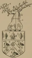 An illustration from The four visitations of Berkshire made and taken by Thomas Benolte, Clarnceuc, anno 1532; by William Harvey, Clarnceux, anno 1566; by Henry Chiting, Chester herald, and John Philipott, Rouge dragon, for William Camden, Clarenceux, anno 1623; and by Elias Ashmole, Windsor herald, for Sir Edward Bysshe, Clarenceux, anno 1665-66 (1907)