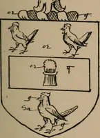 An illustration from The four visitations of Berkshire made and taken by Thomas Benolte, Clarnceuc, anno 1532; by William Harvey, Clarnceux, anno 1566; by Henry Chiting, Chester herald, and John Philipott, Rouge dragon, for William Camden, Clarenceux, anno 1623; and by Elias Ashmole, Windsor herald, for Sir Edward Bysshe, Clarenceux, anno 1665-66 (1907)