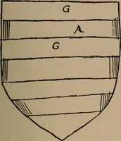 An illustration from The four visitations of Berkshire made and taken by Thomas Benolte, Clarnceuc, anno 1532; by William Harvey, Clarnceux, anno 1566; by Henry Chiting, Chester herald, and John Philipott, Rouge dragon, for William Camden, Clarenceux, anno 1623; and by Elias Ashmole, Windsor herald, for Sir Edward Bysshe, Clarenceux, anno 1665-66 (1907)