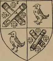 An illustration from The four visitations of Berkshire made and taken by Thomas Benolte, Clarnceuc, anno 1532; by William Harvey, Clarnceux, anno 1566; by Henry Chiting, Chester herald, and John Philipott, Rouge dragon, for William Camden, Clarenceux, anno 1623; and by Elias Ashmole, Windsor herald, for Sir Edward Bysshe, Clarenceux, anno 1665-66 (1907)