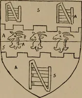 An illustration from The four visitations of Berkshire made and taken by Thomas Benolte, Clarnceuc, anno 1532; by William Harvey, Clarnceux, anno 1566; by Henry Chiting, Chester herald, and John Philipott, Rouge dragon, for William Camden, Clarenceux, anno 1623; and by Elias Ashmole, Windsor herald, for Sir Edward Bysshe, Clarenceux, anno 1665-66 (1907)