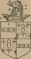 An illustration from The four visitations of Berkshire made and taken by Thomas Benolte, Clarnceuc, anno 1532; by William Harvey, Clarnceux, anno 1566; by Henry Chiting, Chester herald, and John Philipott, Rouge dragon, for William Camden, Clarenceux, anno 1623; and by Elias Ashmole, Windsor herald, for Sir Edward Bysshe, Clarenceux, anno 1665-66 (1907)