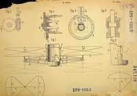 An illustration from Deltour - Power nacelle for aircraft, French Patent 347128 of 1905 (1905)