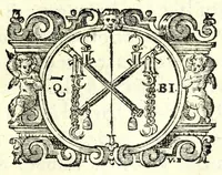 An illustration from Fragmenti di alcune scritture della signora Isabella Andreini, comica gelosa, & academica intenta (1625)