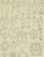 An illustration from Francis Bacon and his secret society. An attempt to collect and unite the lost links of a long and strong chain (1891)