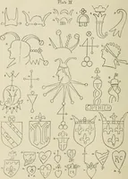 An illustration from Francis Bacon and his secret society. An attempt to collect and unite the lost links of a long and strong chain (1891)