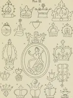 An illustration from Francis Bacon and his secret society. An attempt to collect and unite the lost links of a long and strong chain (1891)