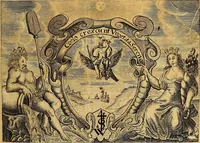 An illustration from Francisci Baconi ... Opera omnia quae extant, philosophica, moralia, politica, historica ... : in quibus complures alii tractatus, quos brevitatis causa praetermittere visum est, comprehensi sunt, hactenus nunquam conjunctim edita, jam vero summo studio collecta, uno volumine comprehensa, & ab innumeris mendis repurgata: cum indice rerum ac verborum universali absolutissimo. His praefixa est auctoris vita (1665)