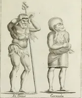 Picture 16 of 88 from Francisci Ficoronii Reg. Lond. Acad. socii dissertatio de larvis scenicis et figuris comicis antiquorum Romanorum, et ex Italica in Latinam linguam versa (1754), leaf 166