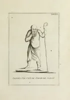 Picture 33 of 88 from Francisci Ficoronii Reg. Lond. Acad. socii dissertatio de larvis scenicis et figuris comicis antiquorum Romanorum, et ex Italica in Latinam linguam versa (1754), leaf 204