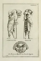 Picture 45 of 88 from Francisci Ficoronii Reg. Lond. Acad. socii dissertatio de larvis scenicis et figuris comicis antiquorum Romanorum, et ex Italica in Latinam linguam versa (1754), leaf 228