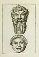 An illustration from Francisci Ficoronii Reg. Lond. Acad. socii dissertatio de larvis scenicis et figuris comicis antiquorum Romanorum, et ex Italica in Latinam linguam versa (1754)