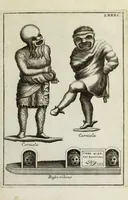 An illustration from Francisci Ficoronii Reg. Lond. Acad. socii dissertatio de larvis scenicis et figuris comicis antiquorum Romanorum, et ex Italica in Latinam linguam versa (1754)