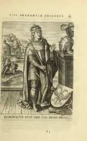 An illustration from Francisci Haraei Annales ducum seu principum Brabantiae totiusq. Belgii : tomi tres : quorum primo solius Brabantiae, secundo Belgii vniti principum res gestae, tertio belgici tumultus, vsque ad inducias anno M. DC. IX. pactas, enarrantur : cum ducum seu principum imaginibus, et breui rerum per omnem Europam illustrium narratione (1623)