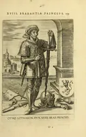 An illustration from Francisci Haraei Annales ducum seu principum Brabantiae totiusq. Belgii : tomi tres : quorum primo solius Brabantiae, secundo Belgii vniti principum res gestae, tertio belgici tumultus, vsque ad inducias anno M. DC. IX. pactas, enarrantur : cum ducum seu principum imaginibus, et breui rerum per omnem Europam illustrium narratione (1623)