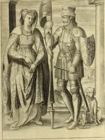An illustration from Francisci Haraei Annales ducum seu principum Brabantiae totiusq. Belgii : tomi tres : quorum primo solius Brabantiae, secundo Belgii vniti principum res gestae, tertio belgici tumultus, vsque ad inducias anno M. DC. IX. pactas, enarrantur : cum ducum seu principum imaginibus, et breui rerum per omnem Europam illustrium narratione (1623)