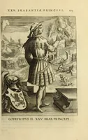 An illustration from Francisci Haraei Annales ducum seu principum Brabantiae totiusq. Belgii : tomi tres : quorum primo solius Brabantiae, secundo Belgii vniti principum res gestae, tertio belgici tumultus, vsque ad inducias anno M. DC. IX. pactas, enarrantur : cum ducum seu principum imaginibus, et breui rerum per omnem Europam illustrium narratione (1623)