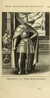 An illustration from Francisci Haraei Annales ducum seu principum Brabantiae totiusq. Belgii : tomi tres : quorum primo solius Brabantiae, secundo Belgii vniti principum res gestae, tertio belgici tumultus, vsque ad inducias anno M. DC. IX. pactas, enarrantur : cum ducum seu principum imaginibus, et breui rerum per omnem Europam illustrium narratione (1623)