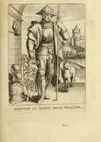 An illustration from Francisci Haraei Annales ducum seu principum Brabantiae totiusq. Belgii : tomi tres : quorum primo solius Brabantiae, secundo Belgii vniti principum res gestae, tertio belgici tumultus, vsque ad inducias anno M. DC. IX. pactas, enarrantur : cum ducum seu principum imaginibus, et breui rerum per omnem Europam illustrium narratione (1623)