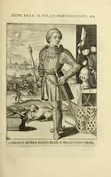 An illustration from Francisci Haraei Annales ducum seu principum Brabantiae totiusq. Belgii : tomi tres : quorum primo solius Brabantiae, secundo Belgii vniti principum res gestae, tertio belgici tumultus, vsque ad inducias anno M. DC. IX. pactas, enarrantur : cum ducum seu principum imaginibus, et breui rerum per omnem Europam illustrium narratione (1623)