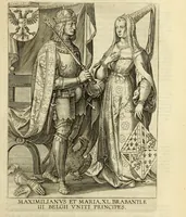 An illustration from Francisci Haraei Annales ducum seu principum Brabantiae totiusq. Belgii : tomi tres : quorum primo solius Brabantiae, secundo Belgii vniti principum res gestae, tertio belgici tumultus, vsque ad inducias anno M. DC. IX. pactas, enarrantur : cum ducum seu principum imaginibus, et breui rerum per omnem Europam illustrium narratione (1623)