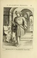 An illustration from Francisci Haraei Annales ducum seu principum Brabantiae totiusq. Belgii : tomi tres : quorum primo solius Brabantiae, secundo Belgii vniti principum res gestae, tertio belgici tumultus, vsque ad inducias anno M. DC. IX. pactas, enarrantur : cum ducum seu principum imaginibus, et breui rerum per omnem Europam illustrium narratione (1623)