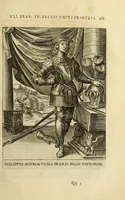 An illustration from Francisci Haraei Annales ducum seu principum Brabantiae totiusq. Belgii : tomi tres : quorum primo solius Brabantiae, secundo Belgii vniti principum res gestae, tertio belgici tumultus, vsque ad inducias anno M. DC. IX. pactas, enarrantur : cum ducum seu principum imaginibus, et breui rerum per omnem Europam illustrium narratione (1623)